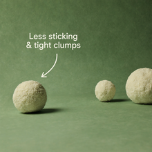 Snow litter clumps showing tight clumping and less sticking