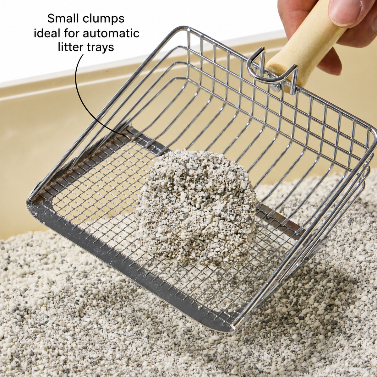 Terra scoop: small clumps ideal for automatic litter trays